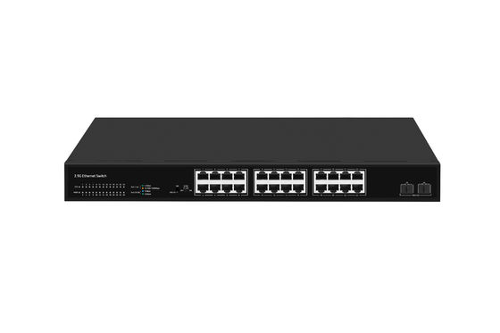 24 Port Network Switch 100M/1G/2.5G Ethernet 1G/2.5G/10G Fiber Tidak Dikelola Dengan FAN