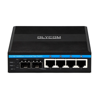 10/100/1000mbps Gigabit dikelola POE switch dengan 2 sfp slot din rail Ethernet switch
