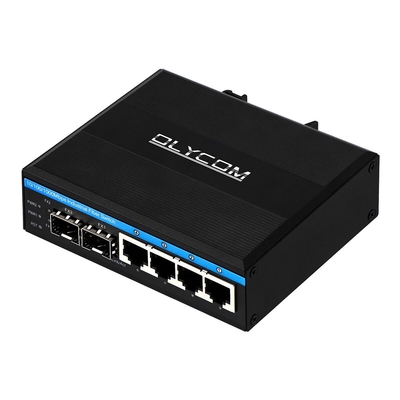 10/100/1000mbps Gigabit dikelola POE switch dengan 2 sfp slot din rail Ethernet switch