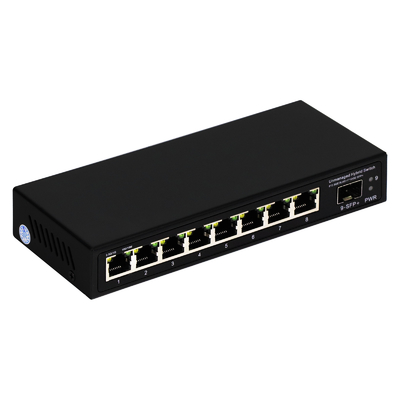 9 Port Unmanaged 2.5G Ethernet Switch Dengan 10G Uplink SFP Port 60Gbps Backplane Bandwidth