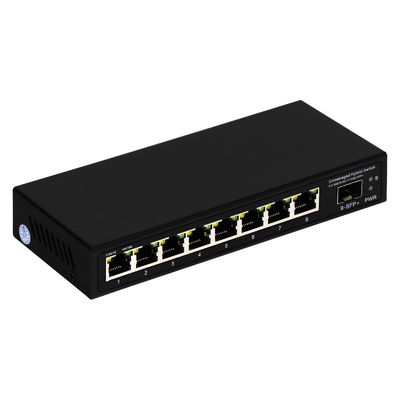 9 Port Unmanaged 2.5G Ethernet Switch dengan 10G Uplink SFP Port dan 60Gbps Backplane Bandwidth