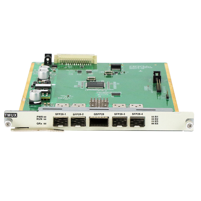 100G Optical TMUX Card 4×SFP28 Uplink ke 1×QSFP28 Multiplexing Tidak Koheren