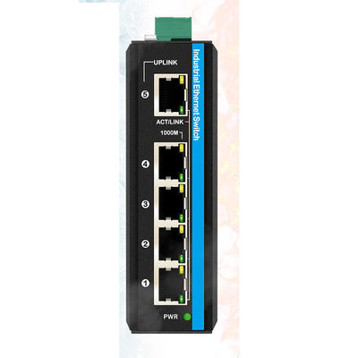 Saklar WEB Terkelola Gigabit 5 Port 100/1000M Saklar Jaringan RSTP 802.1Q Peringkat IP40 CE