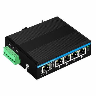 5 Port Gigabit Poe + Sakelar E-Mark Sakelar Ethernet DC48V Sakelar Poe Din-Rail Input Daya Ganda