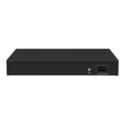 8 Port 10G Ethernet Switch Tidak dikelola Kecepatan Sensor Otomatis Masukan AC Tunggal tanpa kipas