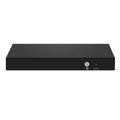 8 Port 10G Fiber Switch 1G 2.5G Kompatibel Unmanaged DC12V Input Berbasis Realtek