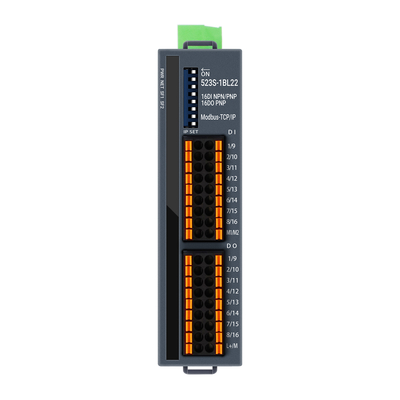 TCP/IP Modbus I/O Slave Module NPN dan PNP didukung 16 Port DI DO DIN Dipasang
