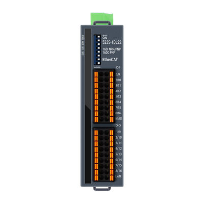 100Mbit/s EtherCAT I/O Module 16DI 16DO PNP Output PLC I/O Module untuk Otomasi Industri