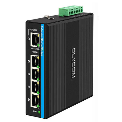 4-Port 802.3bt PoE Extender Gigabit Industri 30W/60W/90W Input Tidak Terkelola CE