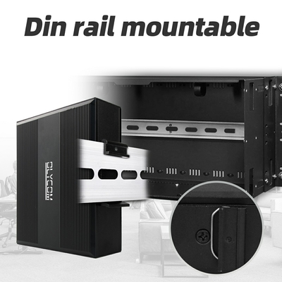5 Port Industrial POE Network Switch DC12/24/48V Input 1SFP+4RJ45 Gigabit Ethernet Switch