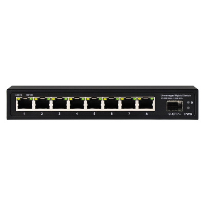 10G Ethernet Switch Unmanaged Network Switch 8*2.5G RJ45+1*10G Port SFP