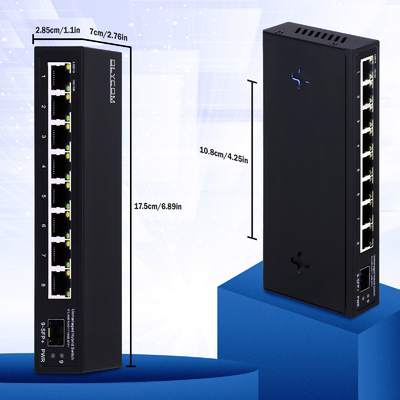 10G Ethernet Switch Unmanaged Network Switch 8*2.5G RJ45+1*10G Port SFP