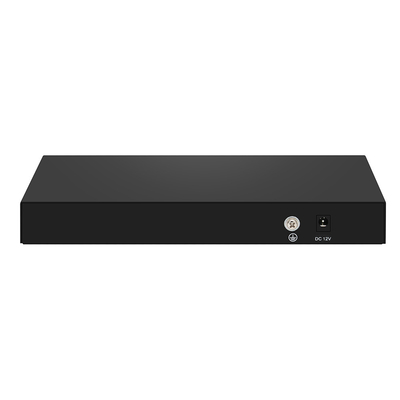 8-Port 10G SFP+ Fiber Switch Unmanaged 1G/2.5G Auto-Adaptive DC12V Dukungan OEM