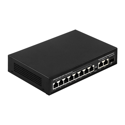 Extended Range 8-Port PoE Switch 10/100M dengan konsumsi 120W/150W dan cakupan 250m