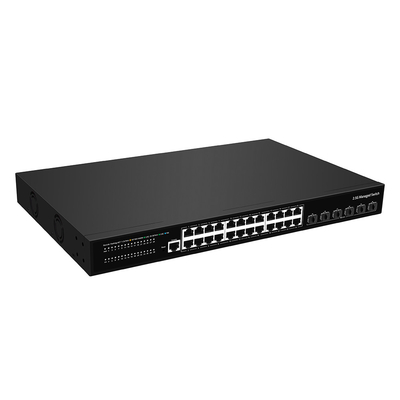 24 Port 2.5G Ethernet L3 Managed Switch Dengan 10G Fiber Uplink Single AC Input