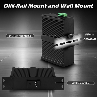 2.5G Industrial Ethernet Switch Din-rail Poe Switch Dukungan 90w L2 Dikelola