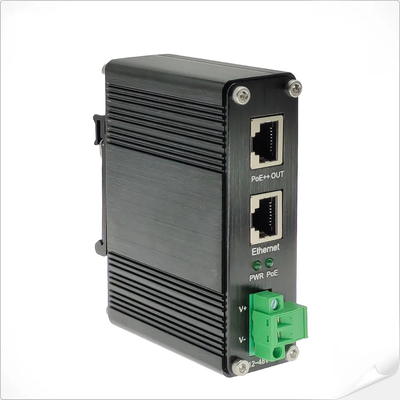 Industri 90W 802.3bt PoE++ Injektor Gigabit DC12V DC24V DC48V Input Mini Size