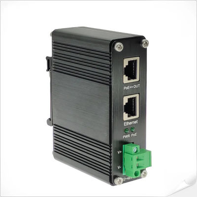 Industri 90W 802.3bt PoE++ Injektor Gigabit DC12V DC24V DC48V Input Mini Size