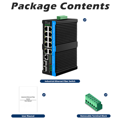 16 Port Managed Industrial Ethernet Switch 8RJ45+8SFP POE Switch Dengan 4*RS485+2*CAN BUS
