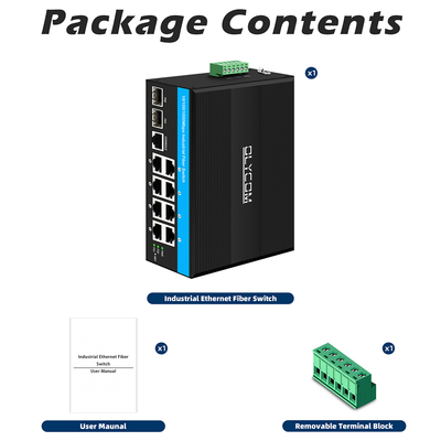 8 Port Gigabit Managed Poe Switch Industrial Ethernet Switch dengan 2SFP+8 RJ45