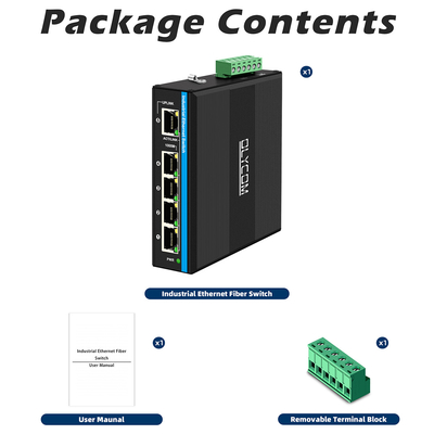5 Port Gigabit Switch E-Mard Sakelar Ethernet Industri Bersertifikat