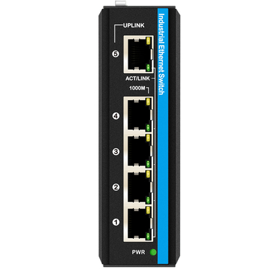 Sakelar PoE Bertenaga Surya atau Baterai 4 Port Gigabit Jaringan Input Ganda 12V/24V/48VDC CE