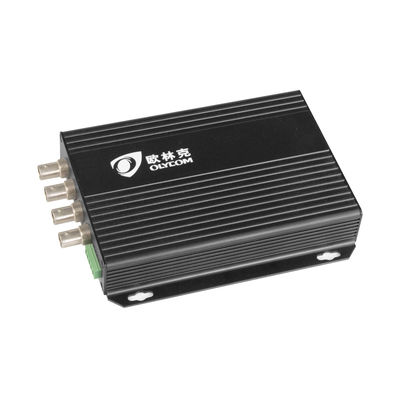 4-Channel Standard Definition Analog BNC ke Serat dengan RS485 20KM Video Optical Converter
