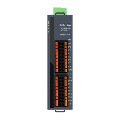 Sistem I/O PAL bus Modbus-TCP 16DI+16DO PNP DC24V Input 2RJ45 IP20 untuk Kontrol Industri