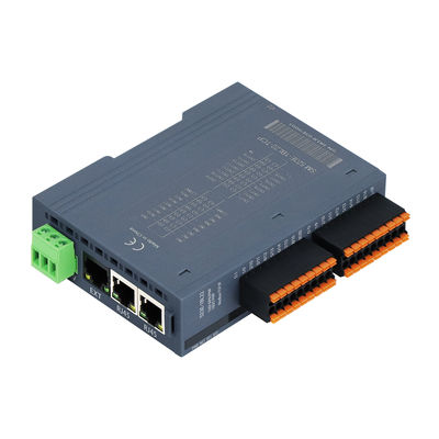 Sistem I/O PAL bus Modbus-TCP 16DI+16DO PNP DC24V Input 2RJ45 IP20 untuk Kontrol Industri