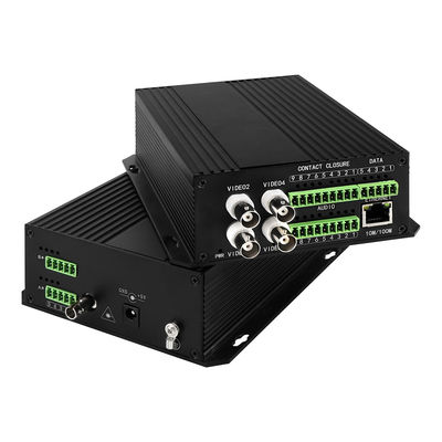 Konverter Serat Data Video Audio Multi-layanan yang Disesuaikan OEM dengan Antarmuka Opsional Standar FC ST/SC untuk Konverter Optik Digital Video