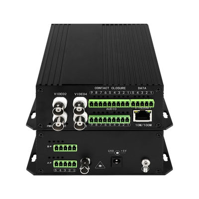 Konverter Serat Data Video Audio Multi-layanan yang Disesuaikan OEM dengan Antarmuka Opsional Standar FC ST/SC untuk Konverter Optik Digital Video