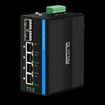 Saklar PoE Surya 6 Port Input DC12-48V Anggaran Daya 120W Saklar Ethernet Industri untuk Sistem Tenaga Surya CCTV Keamanan VoIP