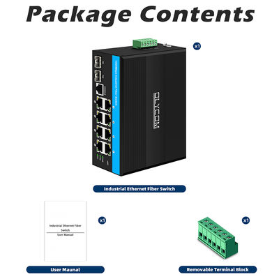 Rugged Managed Ethernet Switch chipset Vitesse 2 SFP 8 RJ45 switch Ethernet industri dengan manajemen SNMP