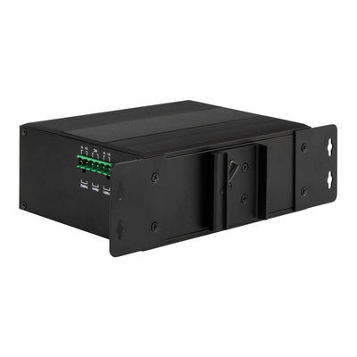Sakelar Ethernet Terkelola Industri 10 Port Jaringan Gigabit DC12V DC24V IP40 Dinilai