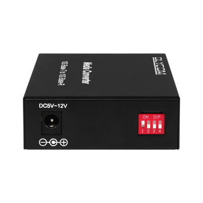 Konverter Media Serat SFP+ Tanpa Kelola 10G dengan Sakelar DIP Konverter Serat Optik untuk Pusat Data dan Tulang Punggung LAN