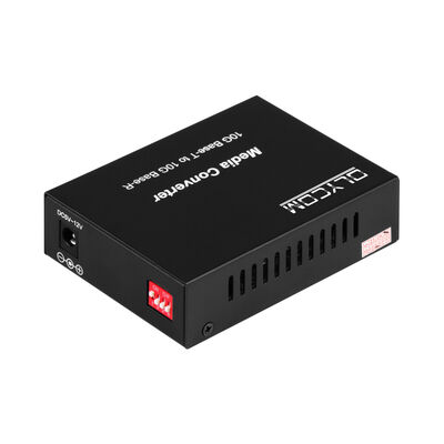 Konverter Media Serat SFP+ Tanpa Kelola 10G dengan Sakelar DIP Konverter Serat Optik untuk Pusat Data dan Tulang Punggung LAN
