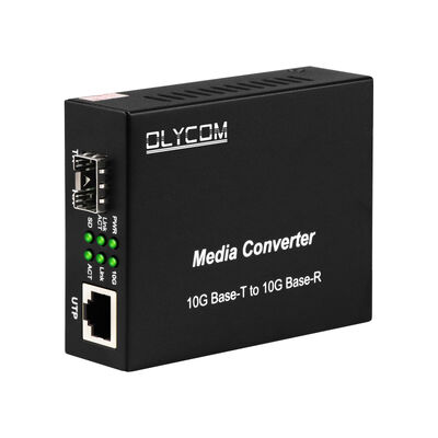Konverter Media Serat SFP+ Tanpa Kelola 10G dengan Sakelar DIP Konverter Serat Optik untuk Pusat Data dan Tulang Punggung LAN