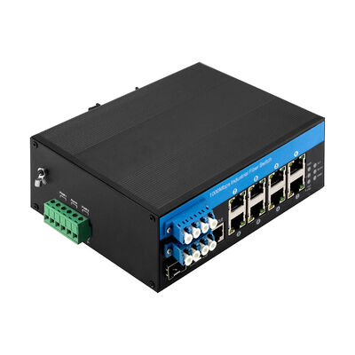 Sakelar Bypass Optik Tahan Banting 8 Port Terkelola Gigabit Ethernet dengan Anggaran PoE 240W CE