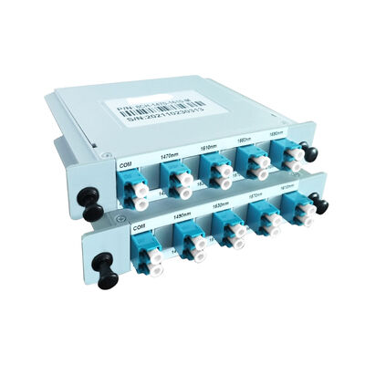 12 Port CWDM Mux DeMux Passive Fiber Optic Multi-Channel Untuk Sistem WDM Kasus ABS