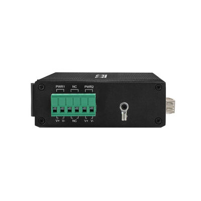 Mini Industrial Network PoE Switch 10/100Mbps SFP Slot Fast Ethernet DC48V DIN Dipasang