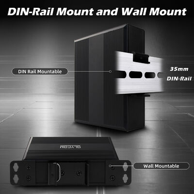 Industrial Unmanaged POE Switch dengan 2SFP+4RJ45 Port, 6KV Surge Protection, dan Wide Temperature Range (-40°C sampai +75°C)
