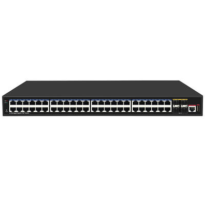 52-Port L3 Managed PoE Switch Dengan 10G Uplink Untuk Jaringan Perusahaan 400W Budget CE