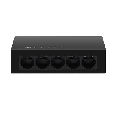 Sakelar Ethernet Gigabit 5-Port 10/100/1000Mbps Casing Logam Desktop Tidak Terkelola CE