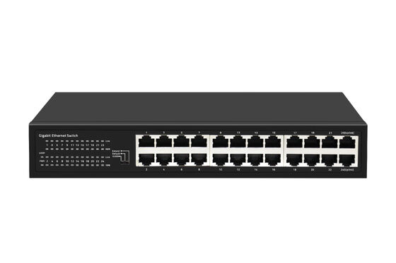 24-Port Gigabit Ethernet Switch dengan Smart Modes
