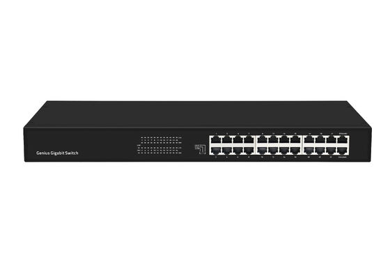 Saklar Ethernet Gigabit Tanpa Kelola 24-Port dengan VLAN Cerdas & Mode Perluas Tanpa Kipas CE