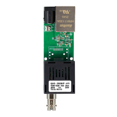 Kartu Konverter Media Gigabit DC5V ~ DC24V Untuk Solusi Komunikasi Serat UAV Ukuran Mini