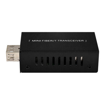 Mini Gigabit Fiber Optic Media Converter DC5V DC12V Compact Size 20KM Ekstensi CE