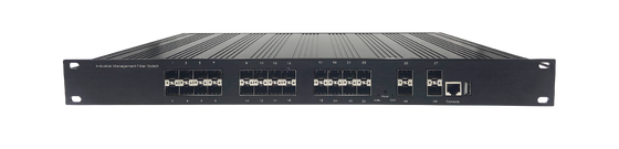 28-PORT 10G MANAGED ETHERNET SWITCH FULL FIBER SLOTS AC DC Input FANLESS RACK yang dipasang CE