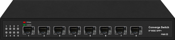 8-Port Full 10G SFP + Fiber Ethernet Switch 1G 2.5G Kompatibel Unmanaged Fanless CE FCC