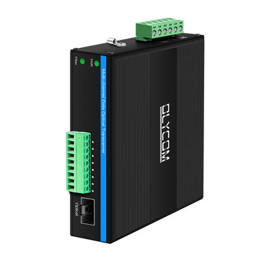 Penutupan Kontak 4 Port Transceiver Serat Optik Bidi Transport untuk Pemantauan Industri CE